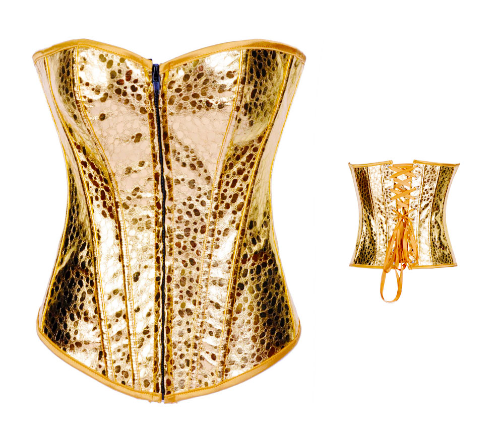 Elegant Gold Waist Busty Corset Lingerie